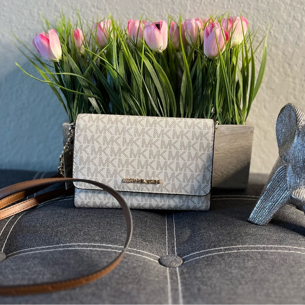 Michael Kors Crossbody bag (Brown and Cream)